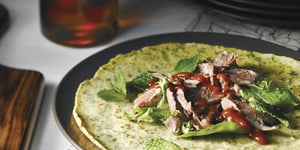 Photo de la Recette: Crêpes au Chou Frisé et au Sirop D’érable