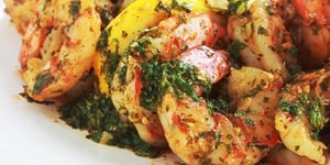 Crevettes en Sauce Chermoula