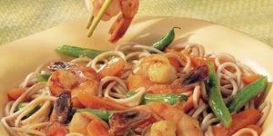 Photo de la Recette: Crevettes Japonaises et Nouilles de Soba