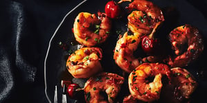 Photo de la Recette: Crevettes Scampi aux Piments Cerises Piquants