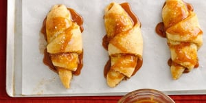 Photo de la Recette: Croissants à la Citrouille et au Caramel Salé