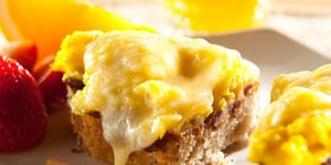 Photo de la Recette: CROQUE FRUITÉ AUX OEUFS ET AU GOUDA D’ICI