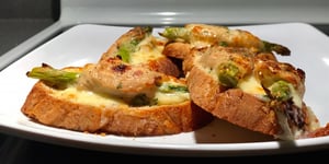 Croque Monsieur Asperge et Poulet