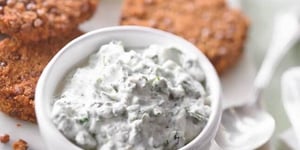 Croquettes de Lentilles Tandoori, Sauce au Fromage Blanc Riviera