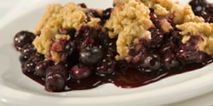 Photo de la Recette: Croustillant aux Bleuets