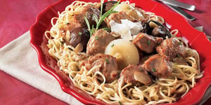 Cubes de Veau aux Champignons Portobellos à la Mijoteuse