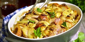 Photo de la Recette: Cuisses de Dinde et Légumes Rôtis au Four