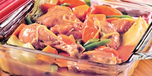 Photo de la Recette: Cuisses de Poulet au Citron et Légumes D'automne