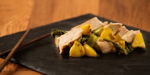 Photo de la Recette: Cuisses de Poulet Marinées à la Papaye et au Miel