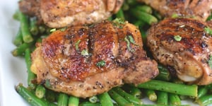 Photo de la Recette: Cuisses de Poulet Marinées Rôties au Four