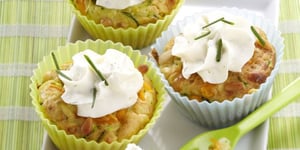 Photo de la Recette: Cupcake Courgette Cheddar Pignon de Pin