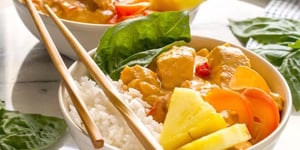 Curry Thaïlandais à la Noix de Coco et à la Dinde