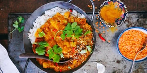 Dal de Lentilles Corail, Riz Basmati