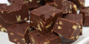 Photo de la Recette: Dark Chocolate Walnut Fudge