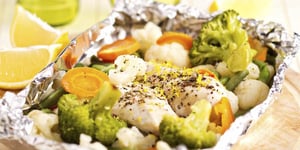 Photo de la Recette: Darnes de Cabillaud Citronnées en Papillote