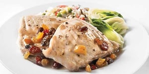 Photo de la Recette: Darnes de Marlin Bleu aux Fruits Séchés