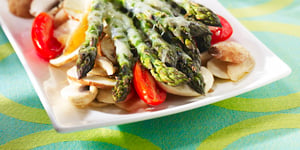 Photo de la Recette: Délice D'asperges aux Champignons et au Cheddar