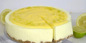 Photo de la Recette: Délicieux Gâteau au Yogourt Citronné Sans Cuisson