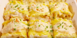 Photo de la Recette: Délicieux Rouleaux de Lasagne aux Fruits de Mer et à la Sauce Crémeuse