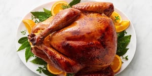 Dinde Saumurée au Bourbon et Sirop D’érable