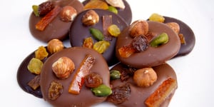 Photo de la Recette: Mendiants au Chocolat Noir et Lait
