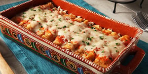 Photo de la Recette: Entomatadas au Poulet et au Fromage
