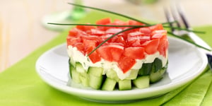 Photo de la Recette: ENTRÉE FRAÎCHEUR AU FROMAGE FRAIS AIL & FINES HERBES