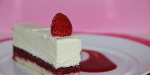 Photo de la Recette: ENTREMET FRAMBOISE, CHOCOLAT BLANC