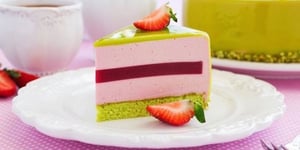Photo de la Recette: Entremets Fraises Pistache