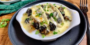 Photo de la Recette: Escargots et Champignons Gratinés