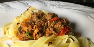 Photo de la Recette: Fettuccine Sauce à la Viande