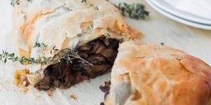 Feuilleté au Champignons Végétalien Style Wellington