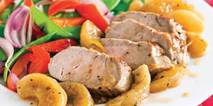Photo de la Recette: Filet de Porc Caramélisé aux Pommes