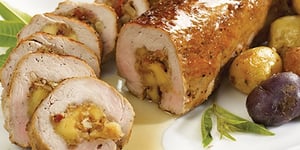 Photo de la Recette: Filet de porc farci au fromage Gouda