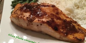 Filet de Saumon au Vinaigre Balsamique, Miel et Dijon