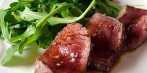Photo de la Recette: Filet Mignon au Gros Sel et Vinaigre Balsamique