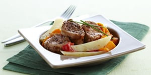 Filet Mignon au Poivre et ses Légumes