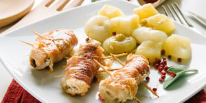 Photo de la Recette: Filets de Poulet Roulés au Jambon et au Fromage