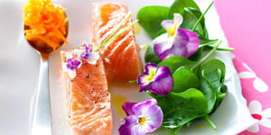 Filets de Saumon aux Fleurs
