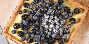 FLAN AUX BLEUETS ET AUX MÛRES