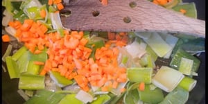 Photo de la Recette: Fondue de Poireaux et de Carottes
