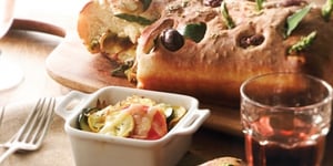 Photo de la Recette: FOUGASSE AUX ASPERGES À L’ÉRABLE