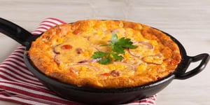 Photo de la Recette: Frittata au Chorizo Épicé et Tomates avec Fromage Pepper Jack