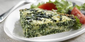 Photo de la Recette: Frittata aux Épinards et à la Courgette