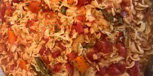 Photo de la Recette: Fusillis Sauce Tomates avec Légumes