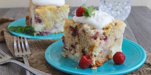 Gâteau au Fromage, au Chocolat Blanc et aux Framboises à la Mijoteuse