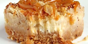 Photo de la Recette: Gâteau au Fromage aux Pommes et Caramel