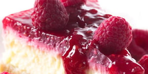 Gâteau au Fromage Facile et Rapide et son Coulis de Framboise