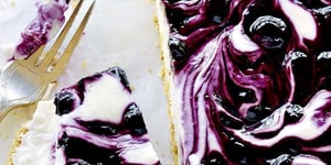 Photo de la Recette: Gâteau au Fromage Glacé aux Bleuets