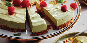 Photo de la Recette: Gâteau au Fromage Sans Cuisson lime Avocat et Noix de Coco